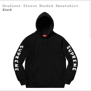 Supreme Gradient Sleeve Hooded Sweatshirt